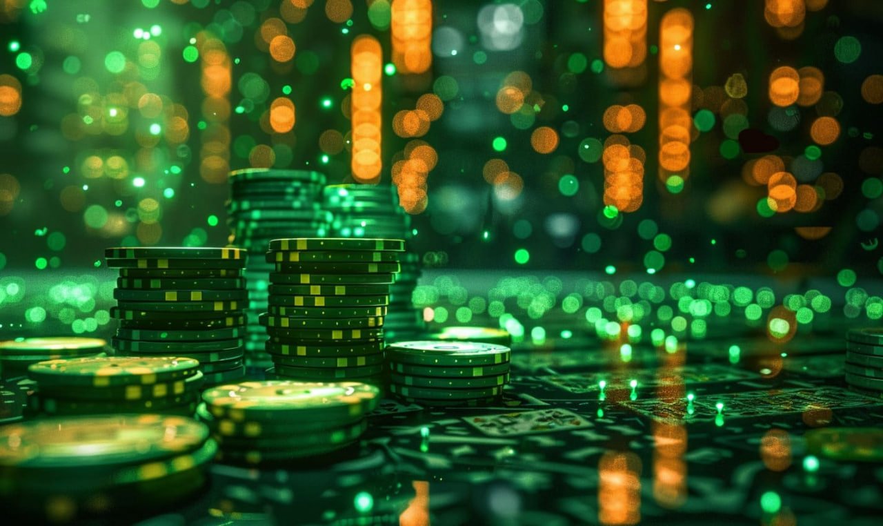 Tampilan permainan Galactic Gems dengan simbol luar angkasa dan reel interaktif